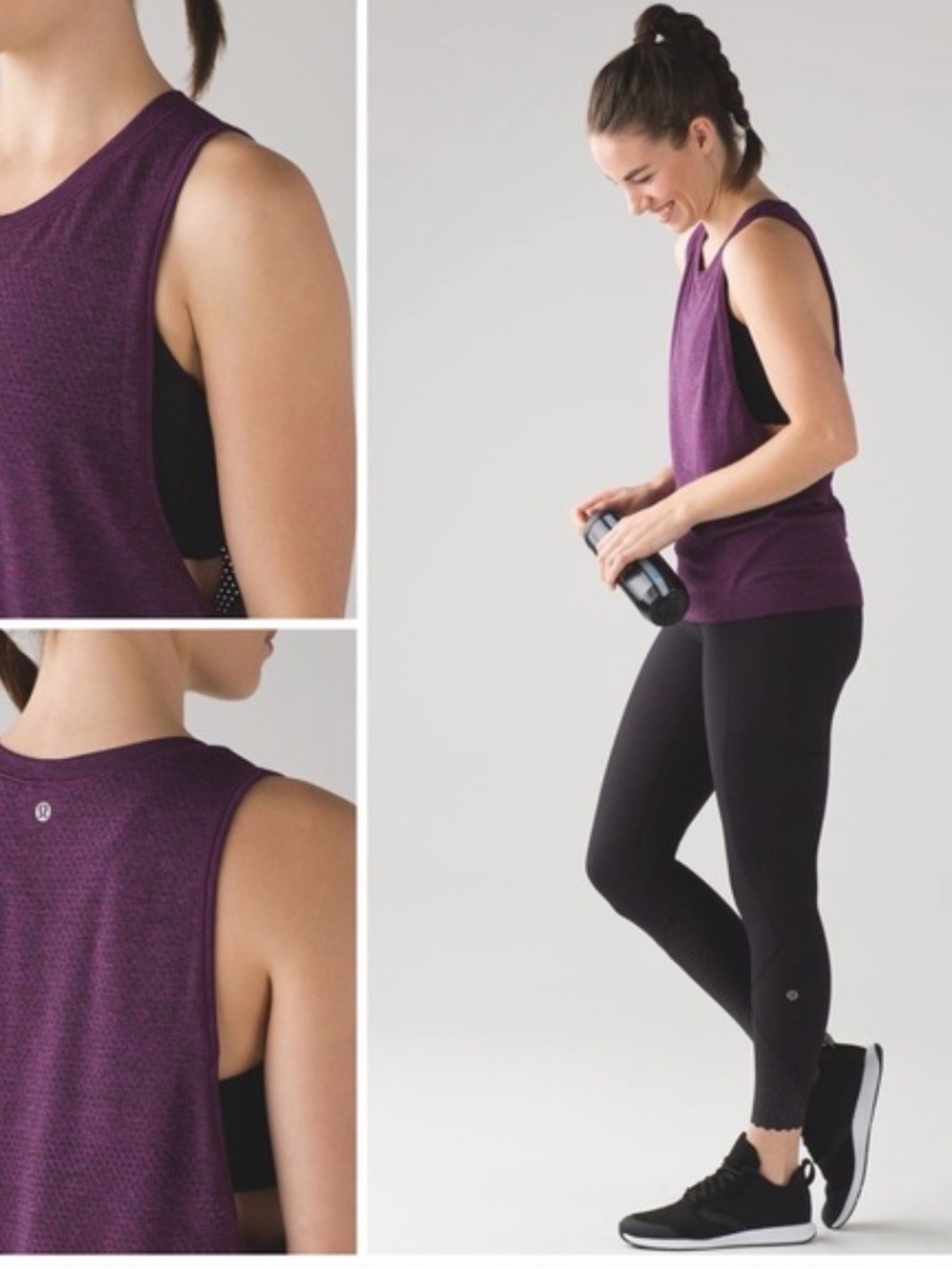 lululemon athletica Purple Sleeveless Tank Top